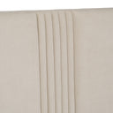 newhart - modern beige fabric bed