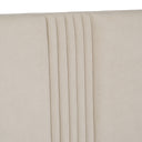 Newhart - Modern Beige Fabric + Natural Oak 4-Piece Bedroom Set