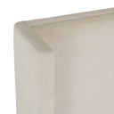 newhart - modern beige fabric bed