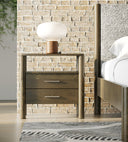 Carolina - Modern Grey Fabric + Wenge Bedroom Set