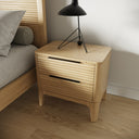 Seattle - Modern Natural Oak Bedroom Set