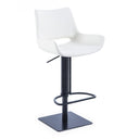 Niles - Modern White Adjustable Bar Stool