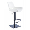 Niles - Modern White Adjustable Bar Stool