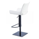 Niles - Modern White Adjustable Bar Stool