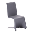 Nisse - Contemporary Grey Leatherette Dining Chair (Set of 2)