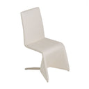 Nisse - Contemporary White Leatherette Dining Chair (Set of 2)