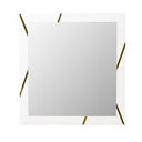 Nixa Modern White & Gold Chest