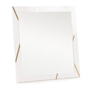Nixa - Modern White & Gold Mirror