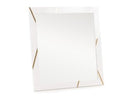Nixa - Modern White & Gold Mirror