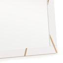 Nixa - Modern White & Gold Mirror