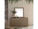 Nixa - Modern Birch + Brushed Bronze Mirror