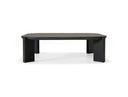 Noah - Modern Dark Brown Square Coffee Table