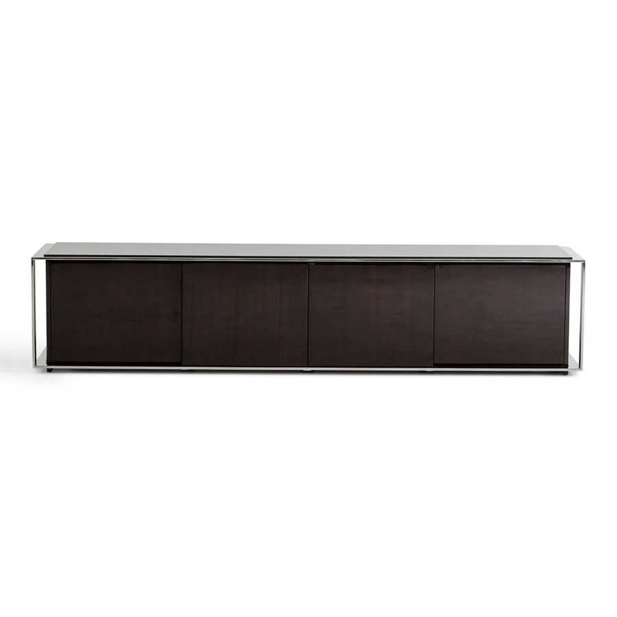 Noble Modern Ebony Lacquer TV Entertainment Center