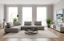 Nolden - Modern Grey Fabric Modular 4-Piece Sectional Sofa