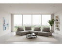 Nolden - Modern Grey Fabric Modular 4-Piece Sectional Sofa