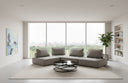 Nolden - Modern Grey Fabric Modular 4-Piece Sectional Sofa
