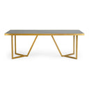 Nolte - Glam Black Zebrawood and Gold Dining Table