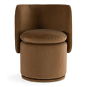 Divani Casa Norris - Modern Fabric Swivel Dining Chair