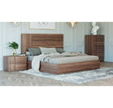 Asus - Italian Modern Walnut Bedroom Set
