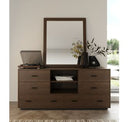 Fantasia - Contemporary Walnut Mirror