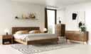 Kamela- Modern Walnut Nightstand