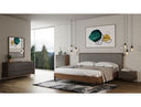 Metcalf - Mid-Century Walnut & Grey Bedroom Set