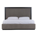 Santa Barbara - Modern Grey Fabric + Grey Wash Bed
