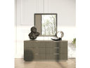 Santa Monica - Modern Grey Wash Mirror