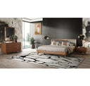 Soria Mid-Century Walnut Mirror