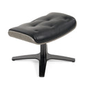 Nowak Modern Black Lounge Chair & Ottoman Set