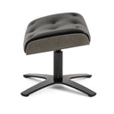 Nowak Modern Black Lounge Chair & Ottoman Set