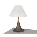 Cortez Modern Black Metal & Faux Concrete Floor Lamp