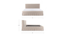 Maren Queen Bed Beige