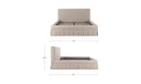 Maren King Bed Beige