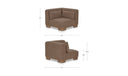 June Corner Chair Dark Brown