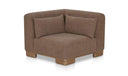 June Corner Chair Dark Brown