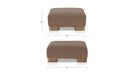 June Ottoman Dark Brown