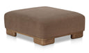 June Ottoman Dark Brown