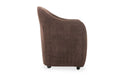 Drava Rolling Dining Chair Dark Brown