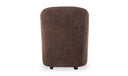 Drava Rolling Dining Chair Dark Brown