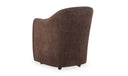 Drava Rolling Dining Chair Dark Brown