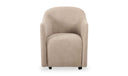 DRAVA ROLLING DINING CHAIR BEIGE