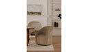 Drava Rolling Dining Chair Beige