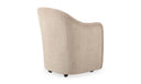 Drava Rolling Dining Chair Beige