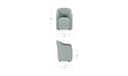 Drava Rolling Dining Chair Light Blue