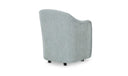 Drava Rolling Dining Chair Light Blue