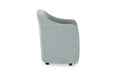 Drava Rolling Dining Chair Light Blue