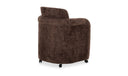 Mesto Rolling Dining Chair Dark Brown