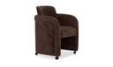 Mesto Rolling Dining Chair Dark Brown