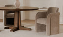 Mesto Rolling Dining Chair Taupe